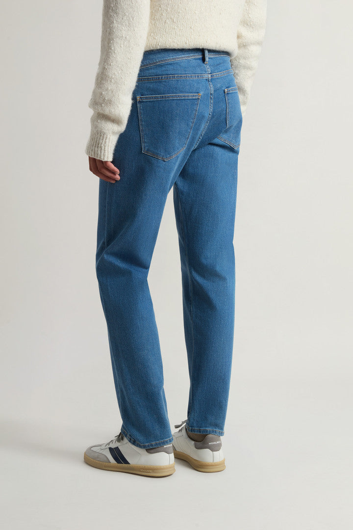 Stretch Denim Jeans (Medium Indigo) - Detail View 2