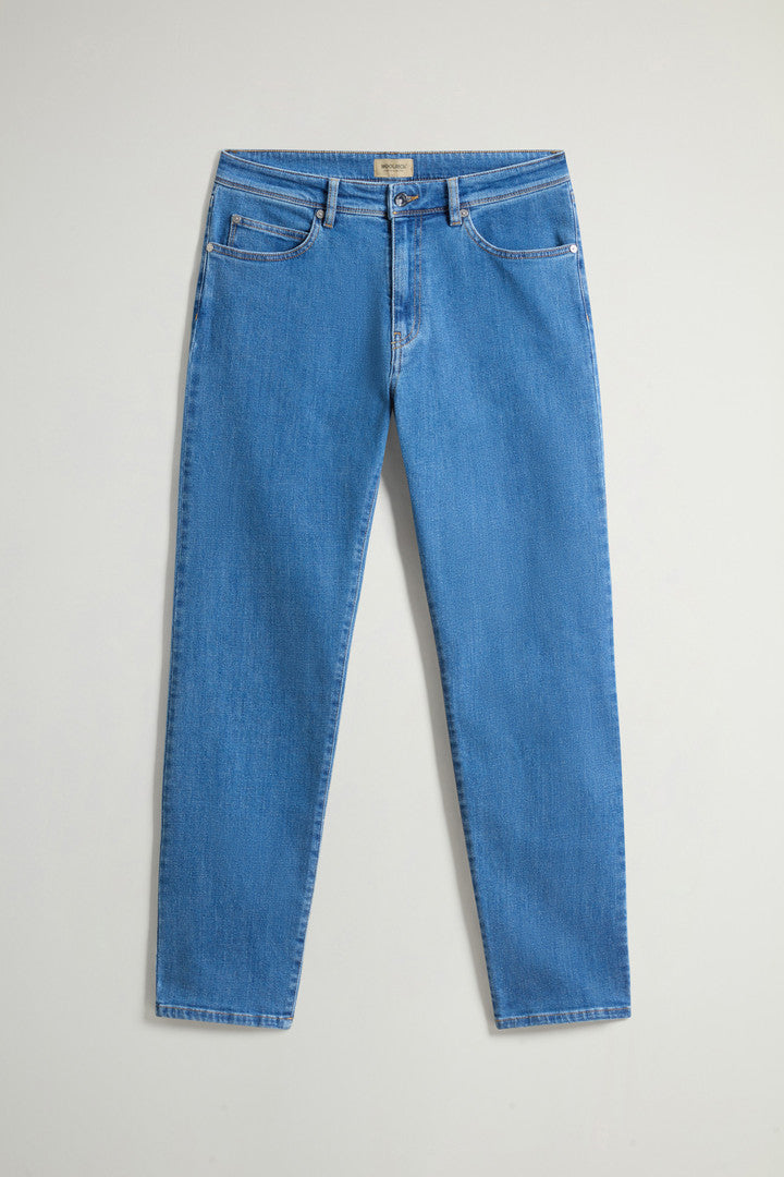 Stretch Denim Jeans (Medium Indigo) - Detail View 3