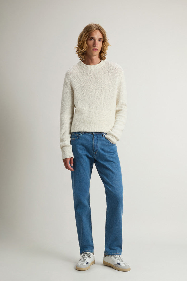 Stretch Denim Jeans (Light Indigo) - Detail View 1