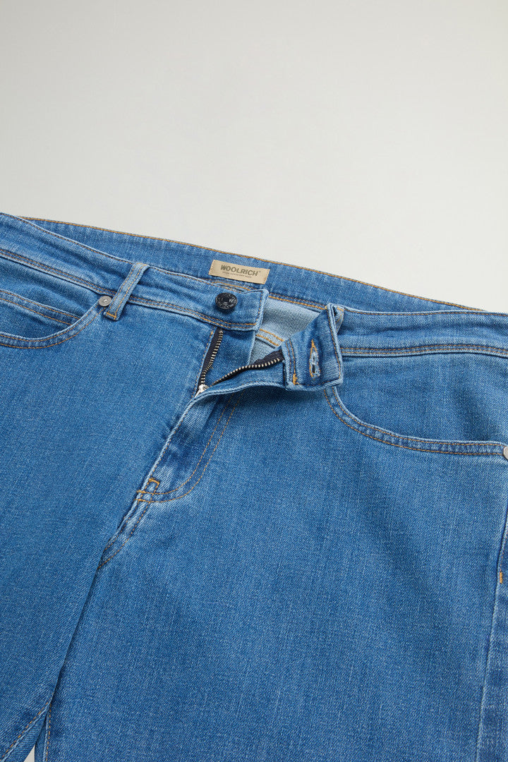 Stretch Denim Jeans (Light Indigo) - Detail View 4