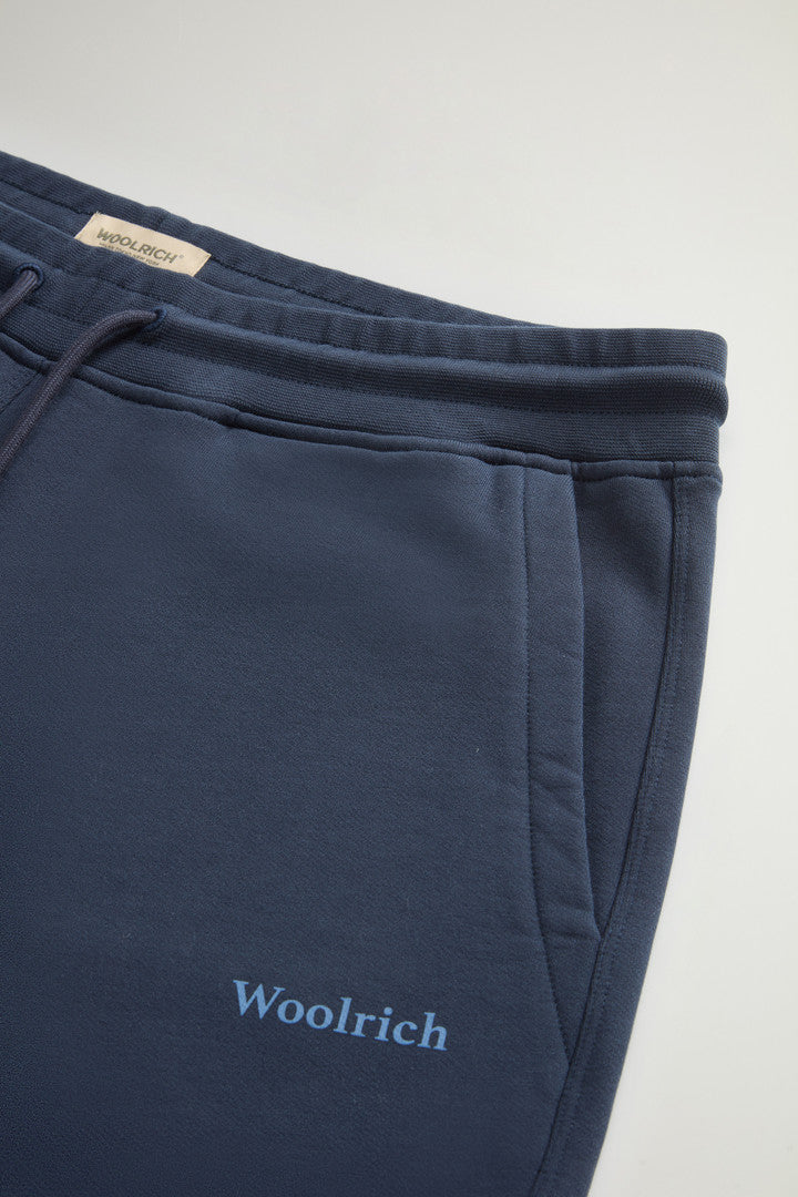 Pure Cotton Fleece Pants (Melton Blue) - Detail View 6