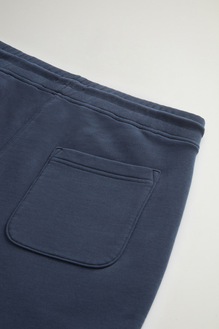 Pure Cotton Fleece Pants (Melton Blue) - Detail View 7