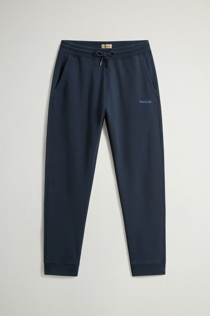 Pure Cotton Fleece Pants (Melton Blue) - Detail View 4