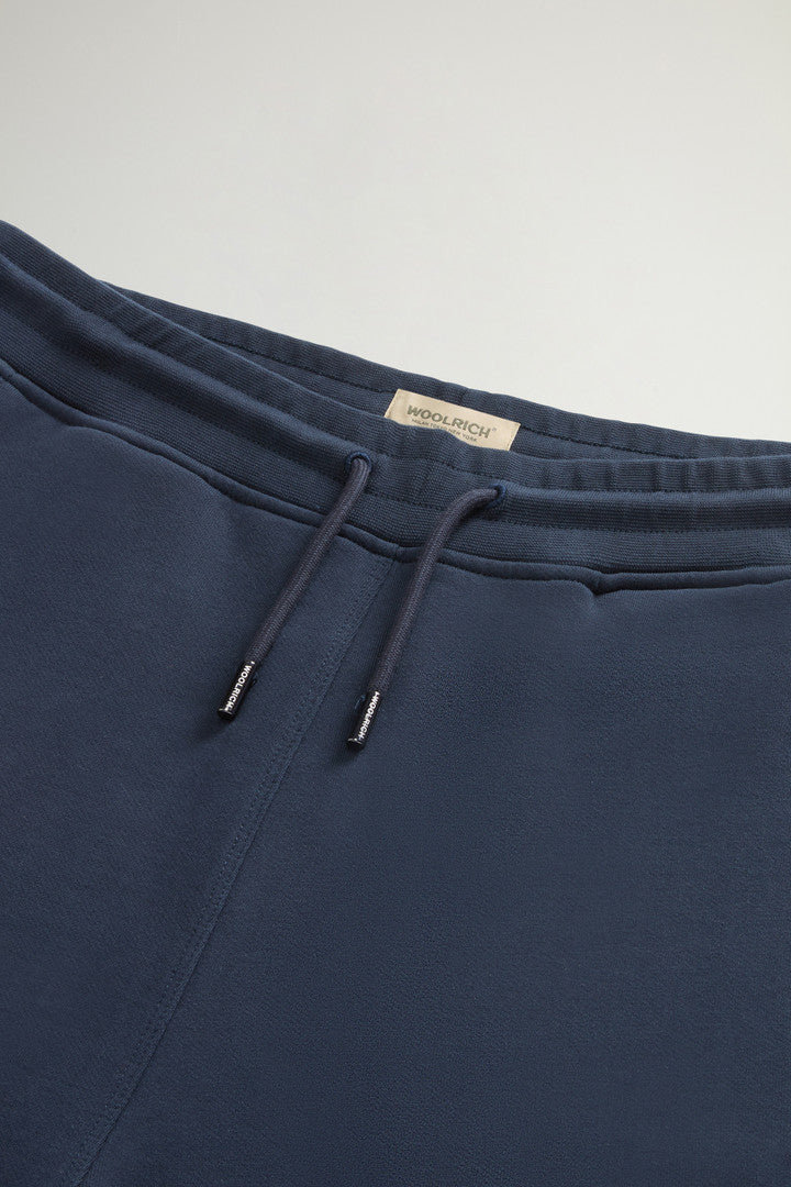 Pure Cotton Fleece Pants (Melton Blue) - Main View