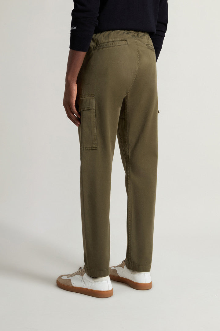 Garment-Dyed Cargo Pants with Belt (Greenstone) - Detail View 2