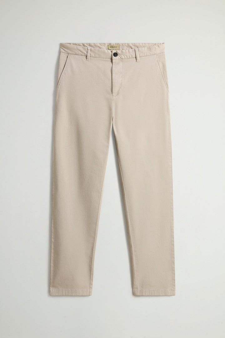 Garment-Dyed Stretch Cotton Twill Chinos (Melton Blue) - Detail View 3