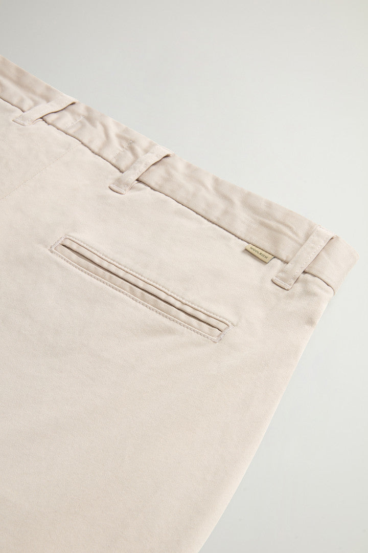 Garment-Dyed Stretch Cotton Twill Chinos (Melton Blue) - Detail View 6