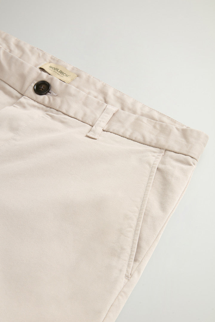 Garment-Dyed Stretch Cotton Twill Chinos (Dove) - Detail View 6
