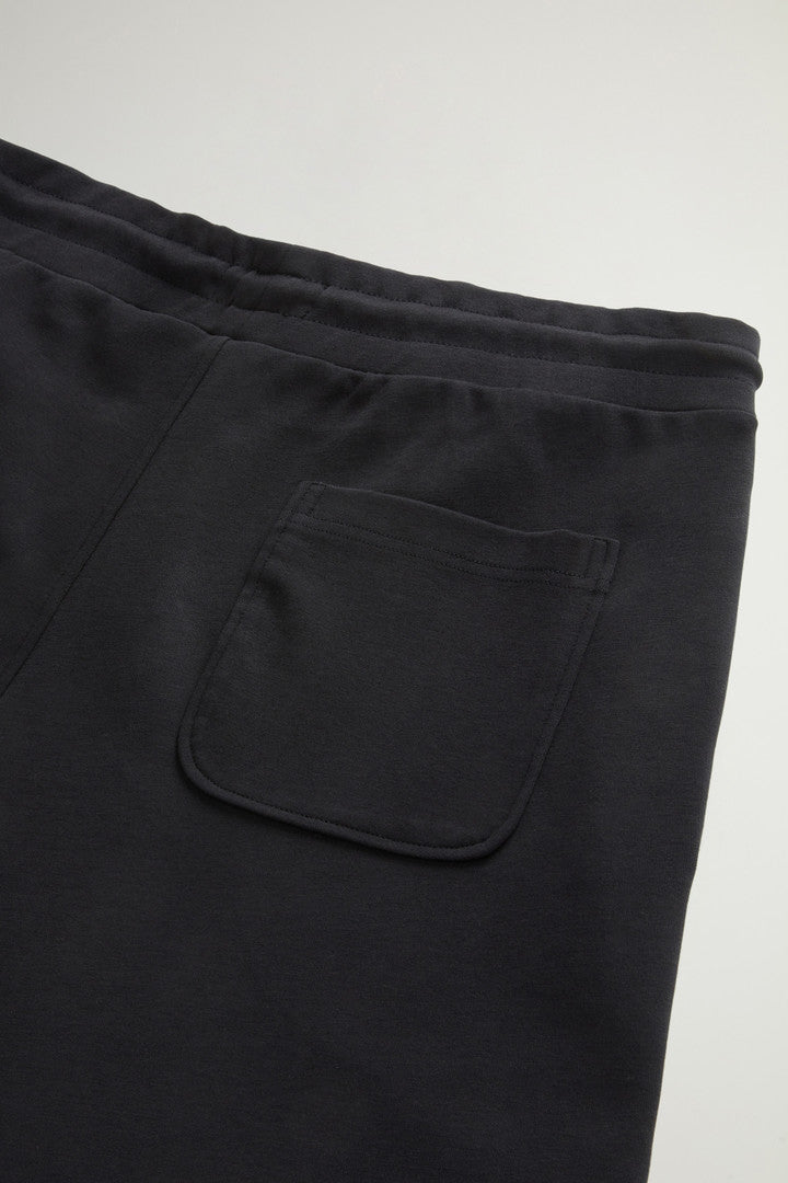 Pants in Cotton-Blend Interlock (Melton Blue) - Detail View 4