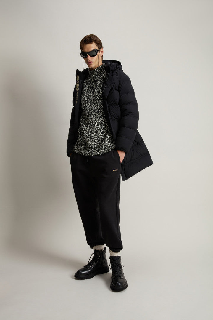 Pants in Cotton-Blend Interlock (Black) - Detail View 5