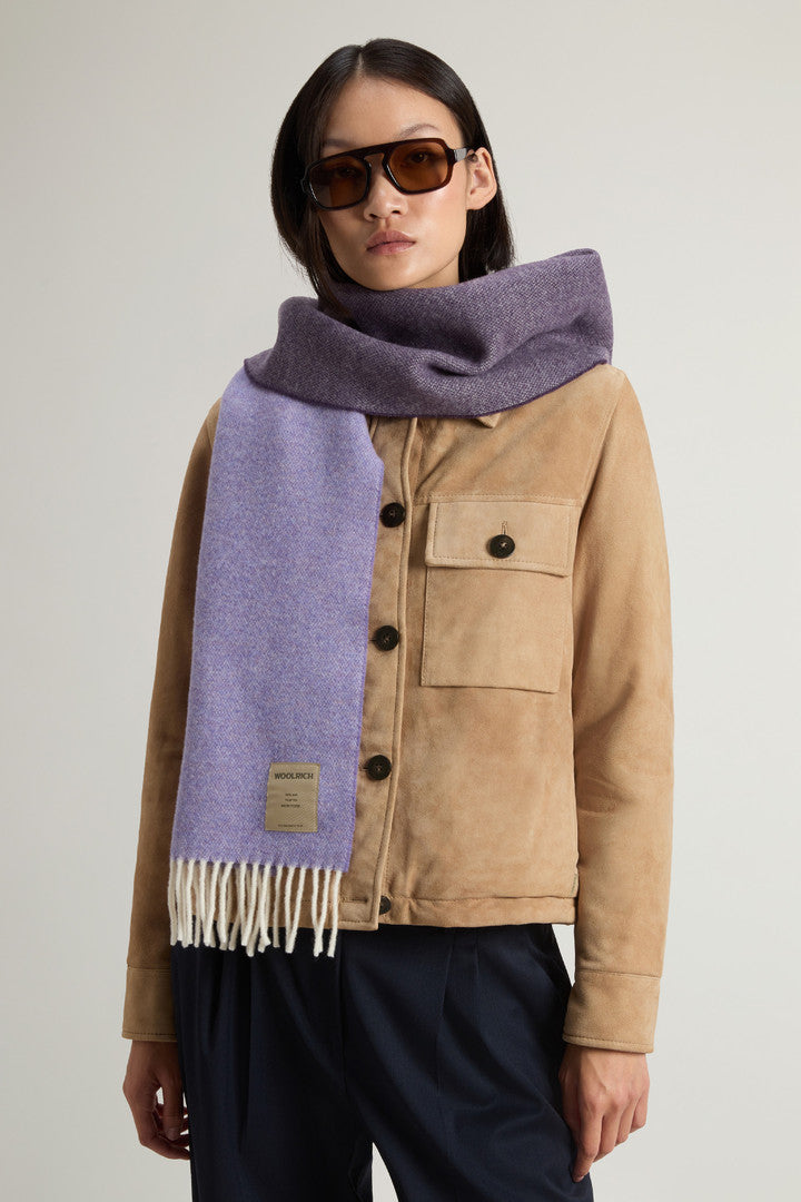 Pure Wool Scarf with Fringing (Oxford Tan) - Detail View 3