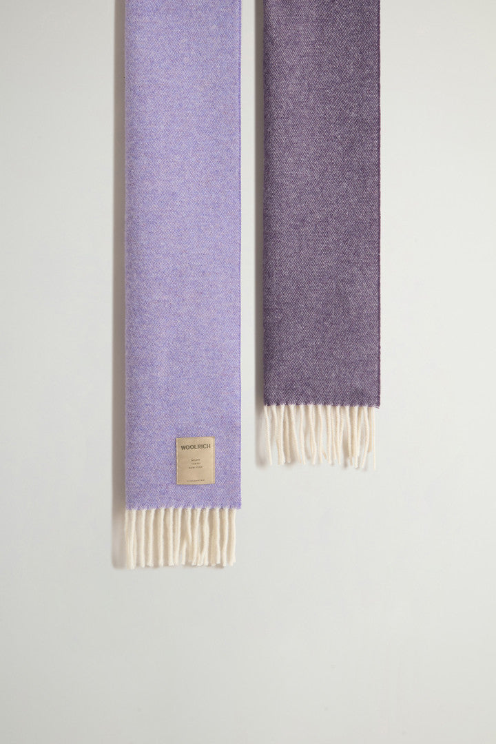Pure Wool Scarf with Fringing (Oxford Tan) - Detail View 1