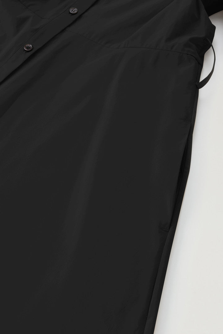 Shirt Dress in Pure Cotton Poplin (Light Oak) - Detail View 3