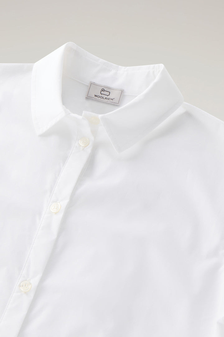 Shirt Dress in Pure Cotton Poplin (Light Oak) - Detail View 6