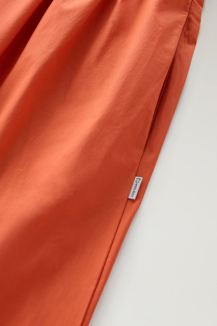 Short Dress in Pure Cotton Poplin (Koi) - Main View