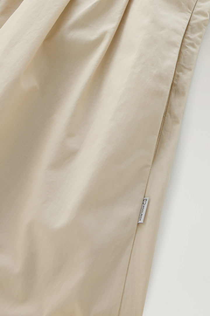 Short Dress in Pure Cotton Poplin (Black) - Detail View 3