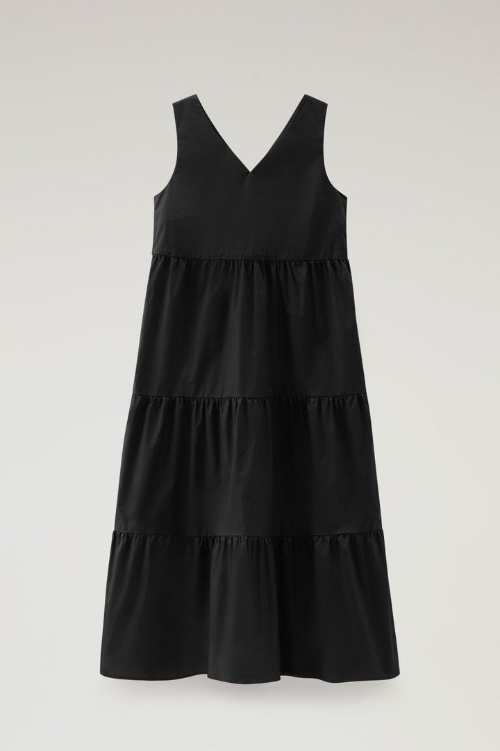 Dress in Pure Cotton Poplin (Sage) - Detail View 6