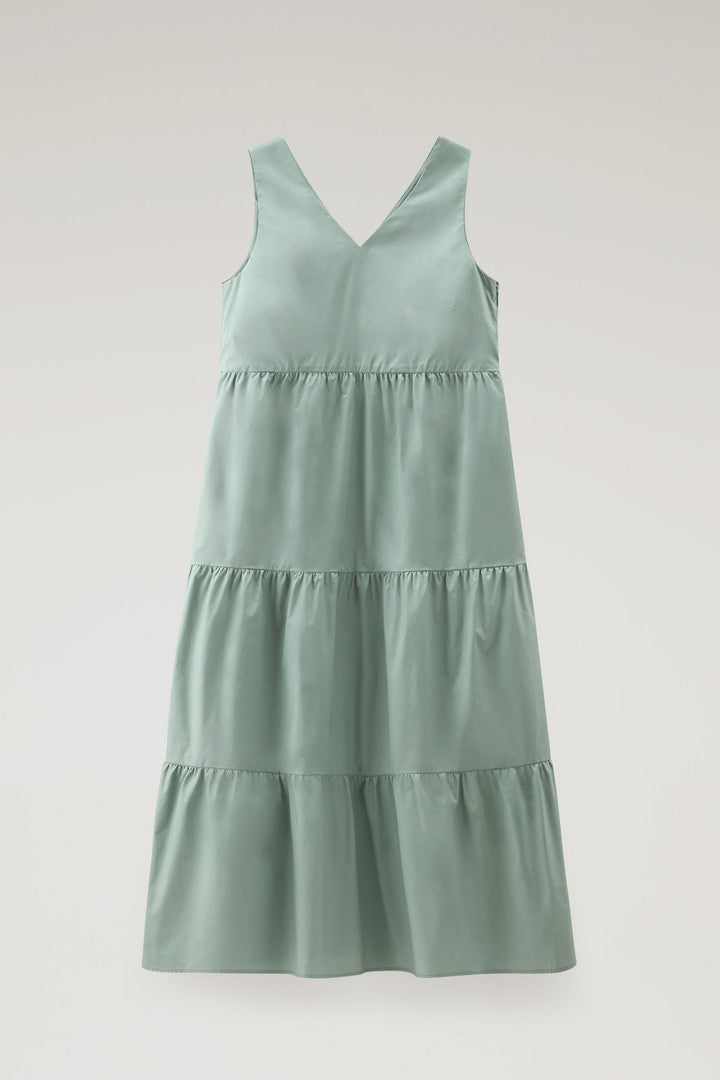 Dress in Pure Cotton Poplin (Plaster White) - Detail View 1
