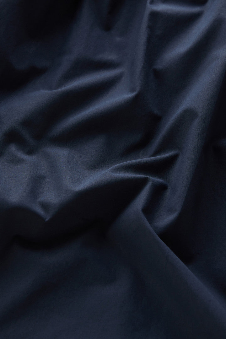 Poplin Dress in Pure Cotton with Ruffles (Melton Blue) - Detail View 3