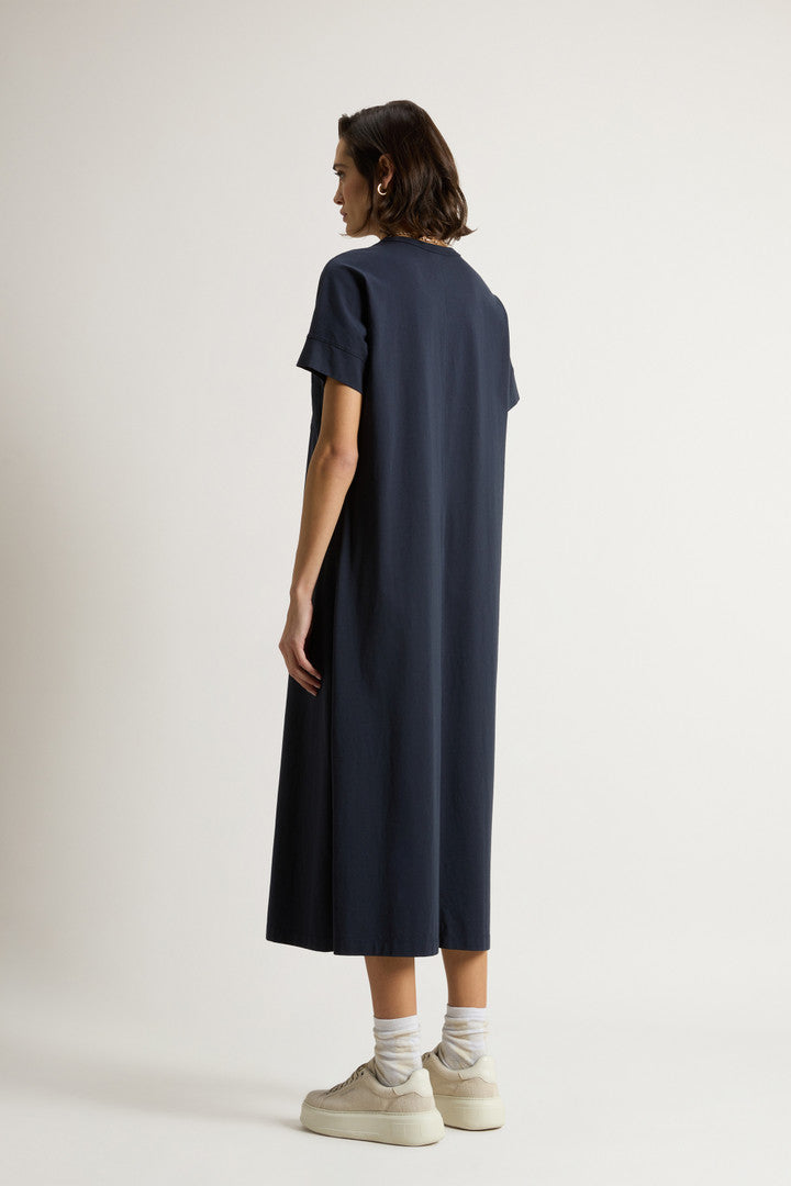 Pure Cotton Dress (Melton Blue) - Detail View 3