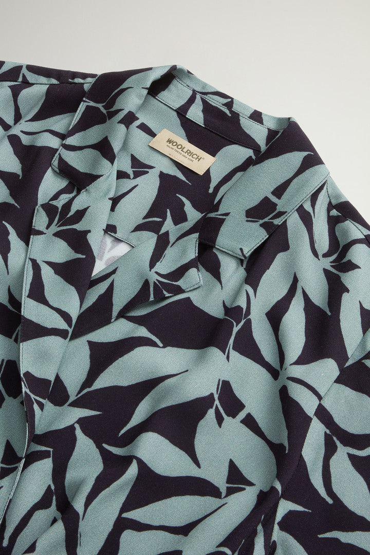 Wrap Dress with Nature Motif (Chinois Green Leaf) - Detail View 5