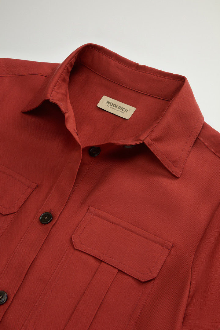 Long Tencel Dress (Light Oak) - Detail View 6