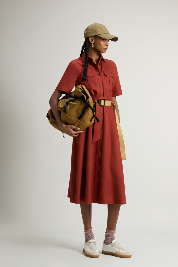 Long Tencel Dress (Light Oak) - Detail View 2