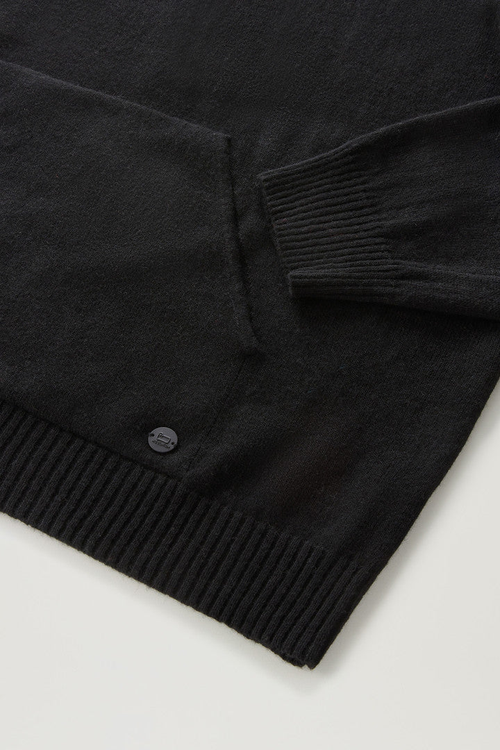 Sweater in Wool Blend with DÃ©gradÃ© Effect (Black) - Detail View 2