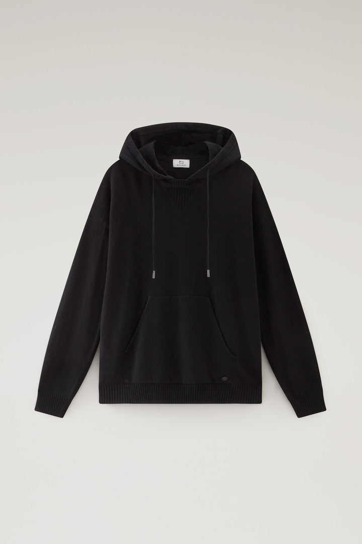 Sweater in Wool Blend with DÃ©gradÃ© Effect (Black) - Main View