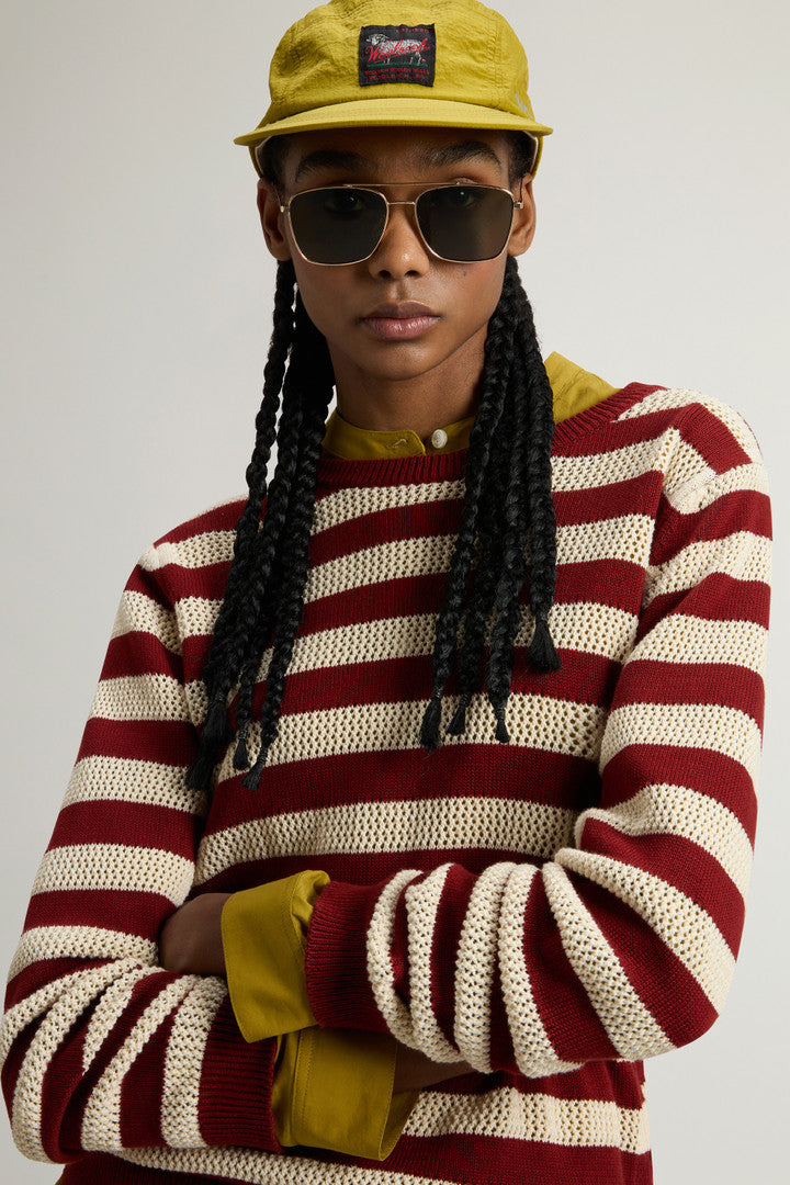 Pure Cotton Crewneck Sweater (Melton Blue) - Detail View 4