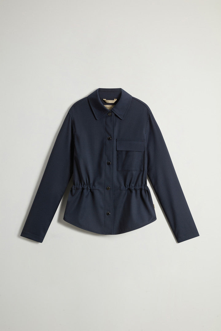 Overshirt in Wool Blend (Cornstalk) - Detail View 9
