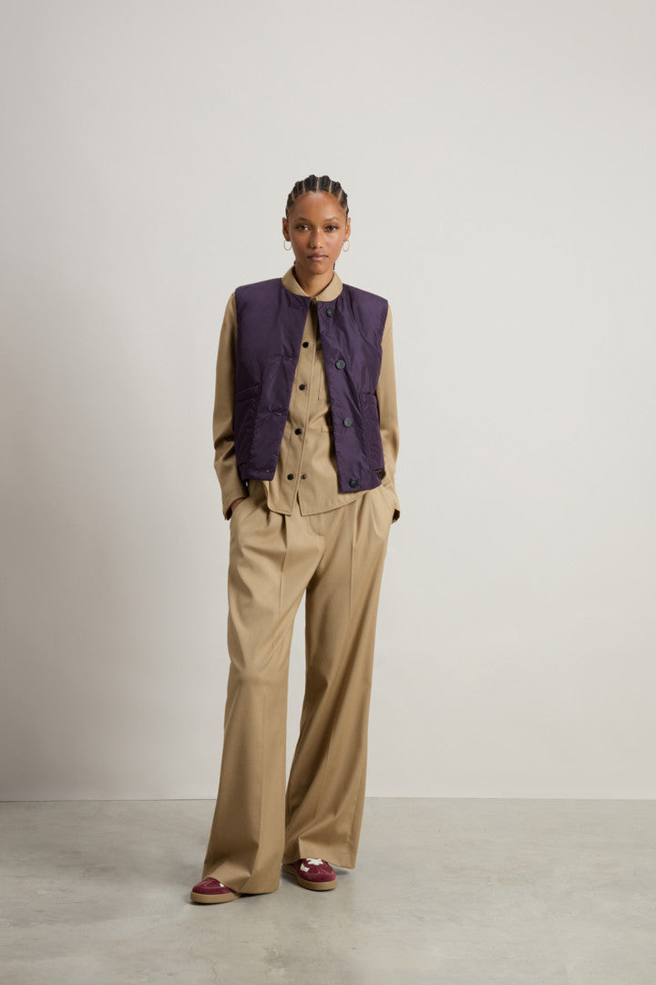 Overshirt in Wool Blend (Cornstalk) - Detail View 8