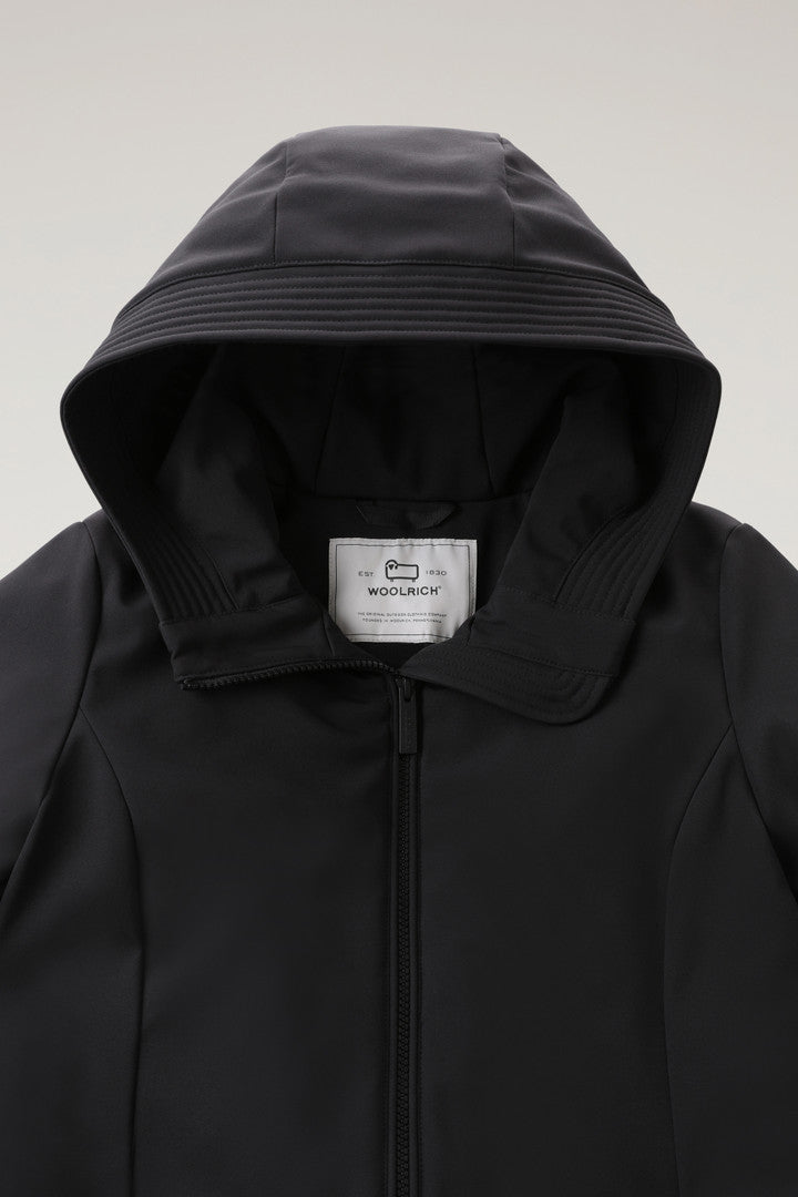 Firth Parka in Softshell (Black) - Detail View 1