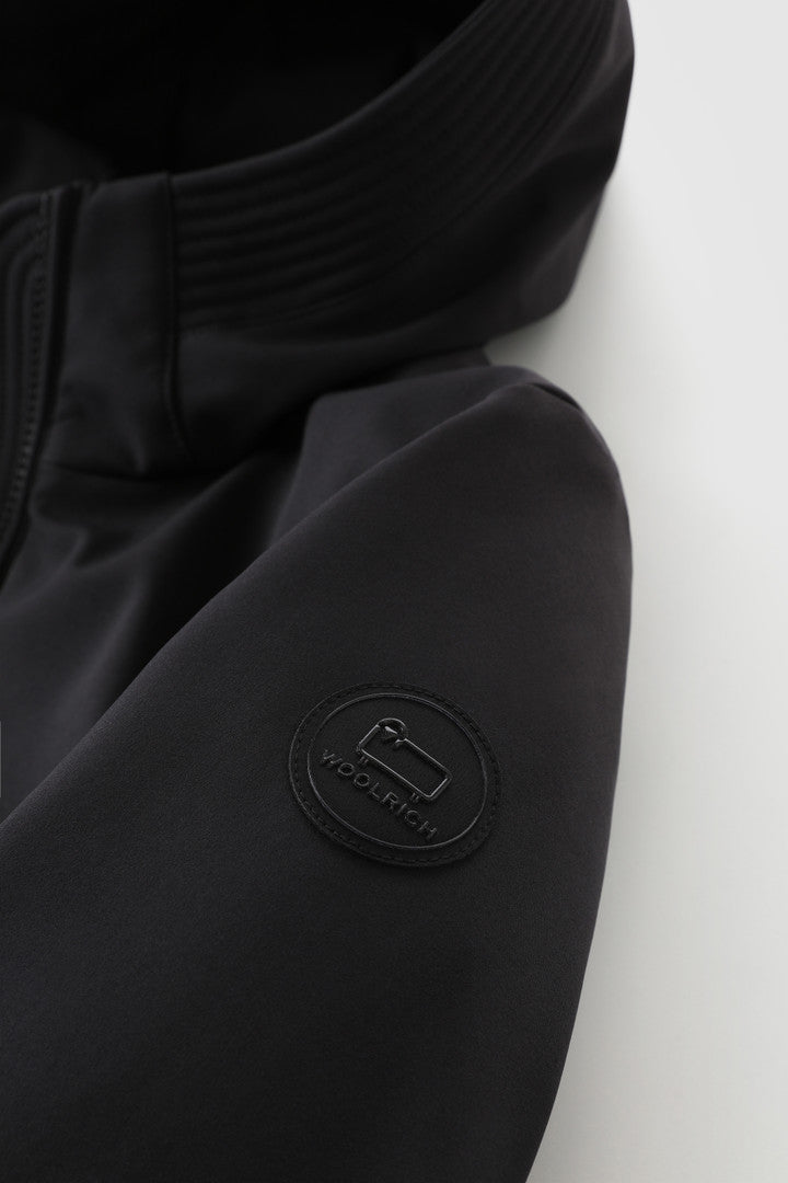 Firth Parka in Softshell (Black) - Detail View 2