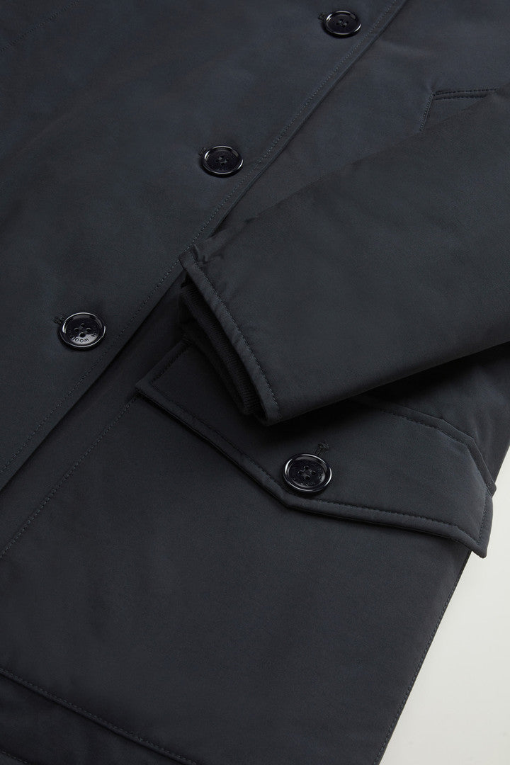 Arctic Parka in Ramar Cloth with Four Pockets and Detachable Fur (Oxford Tan) - Detail View 7