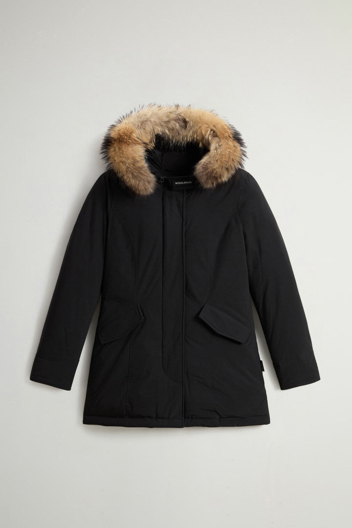 Arctic Parka in Urban Touch with Detachable Fur (Melton Blue) - Detail View 5