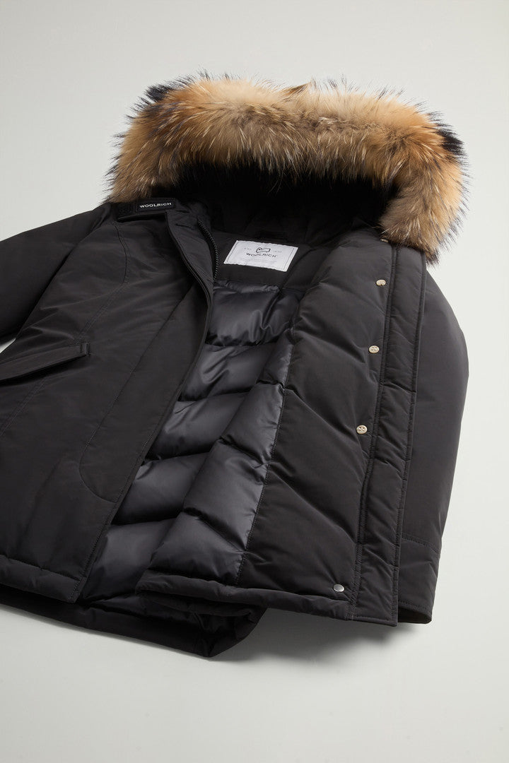 Arctic Parka in Urban Touch with Detachable Fur (Melton Blue) - Detail View 8