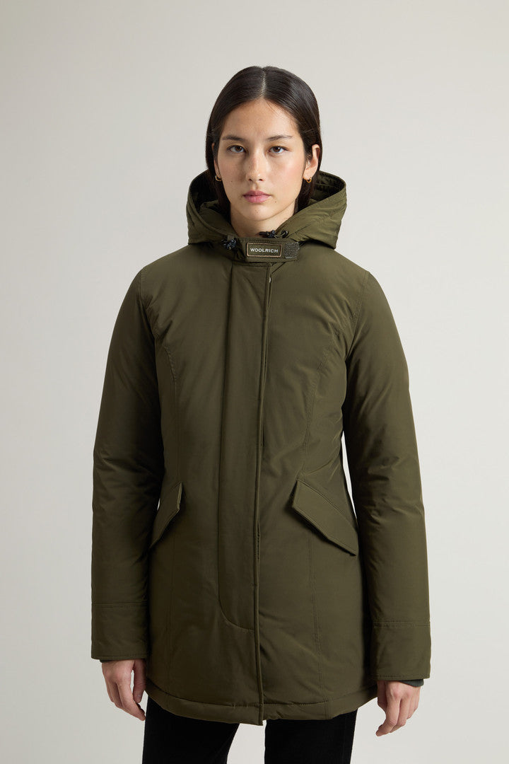 Arctic Parka in Urban Touch with Detachable Fur (Dark Green) - Detail View 3