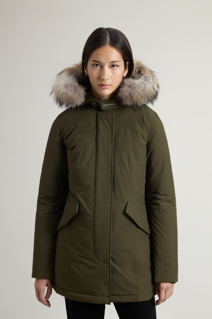 Arctic Parka in Urban Touch with Detachable Fur (Dark Green) - Main View