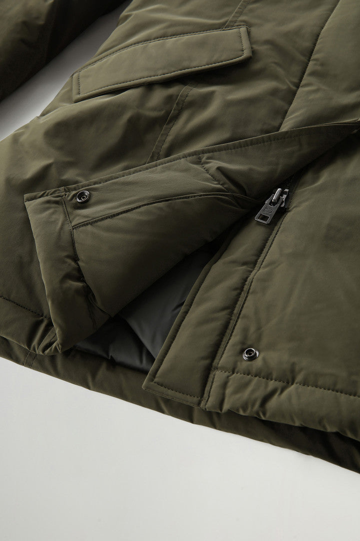 Arctic Parka in Urban Touch with Detachable Fur (Dark Green) - Detail View 9