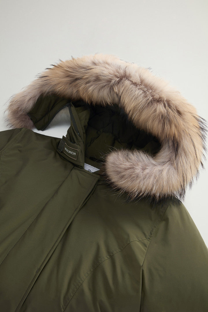 Arctic Parka in Urban Touch with Detachable Fur (Dark Green) - Detail View 7
