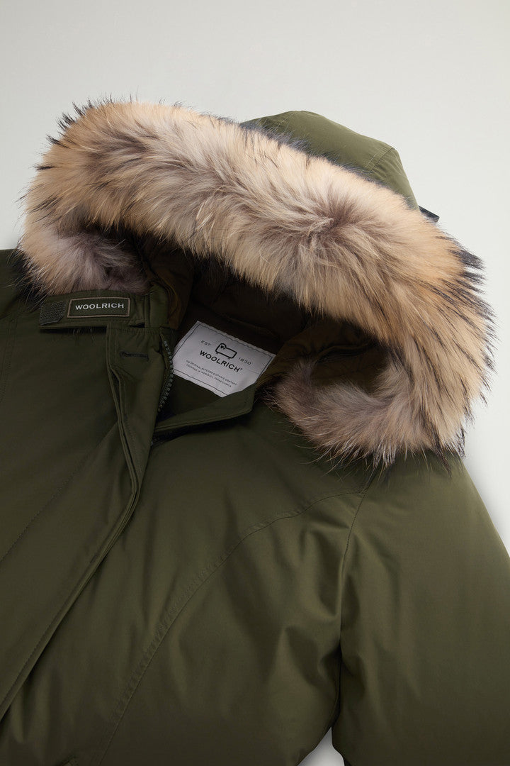 Arctic Parka in Urban Touch with Detachable Fur (Dark Green) - Detail View 6