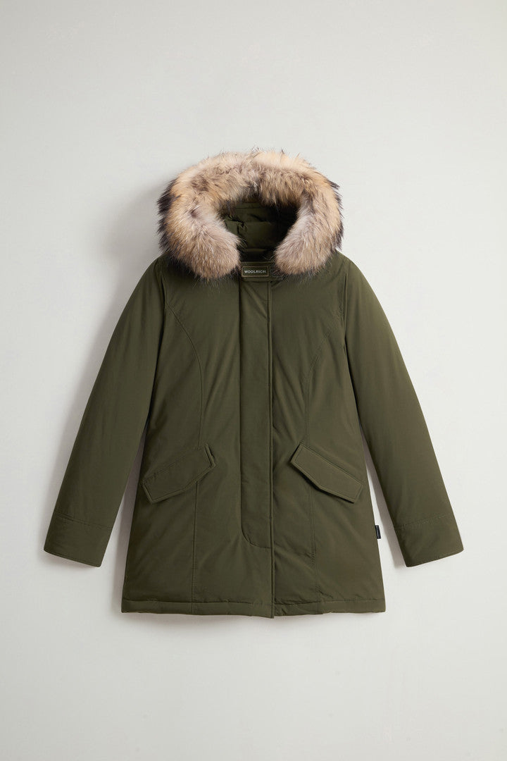 Arctic Parka in Urban Touch with Detachable Fur (Dark Green) - Main View