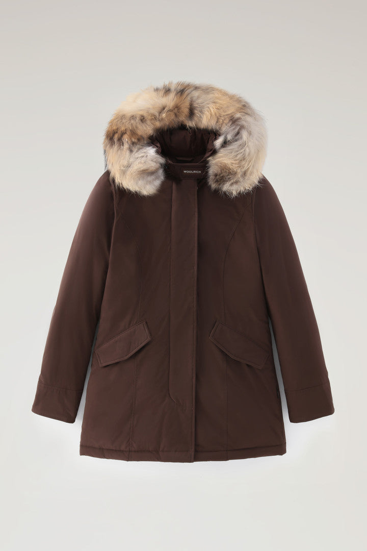 Arctic Parka in Urban Touch with Detachable Fur (Melton Blue) - Detail View 11