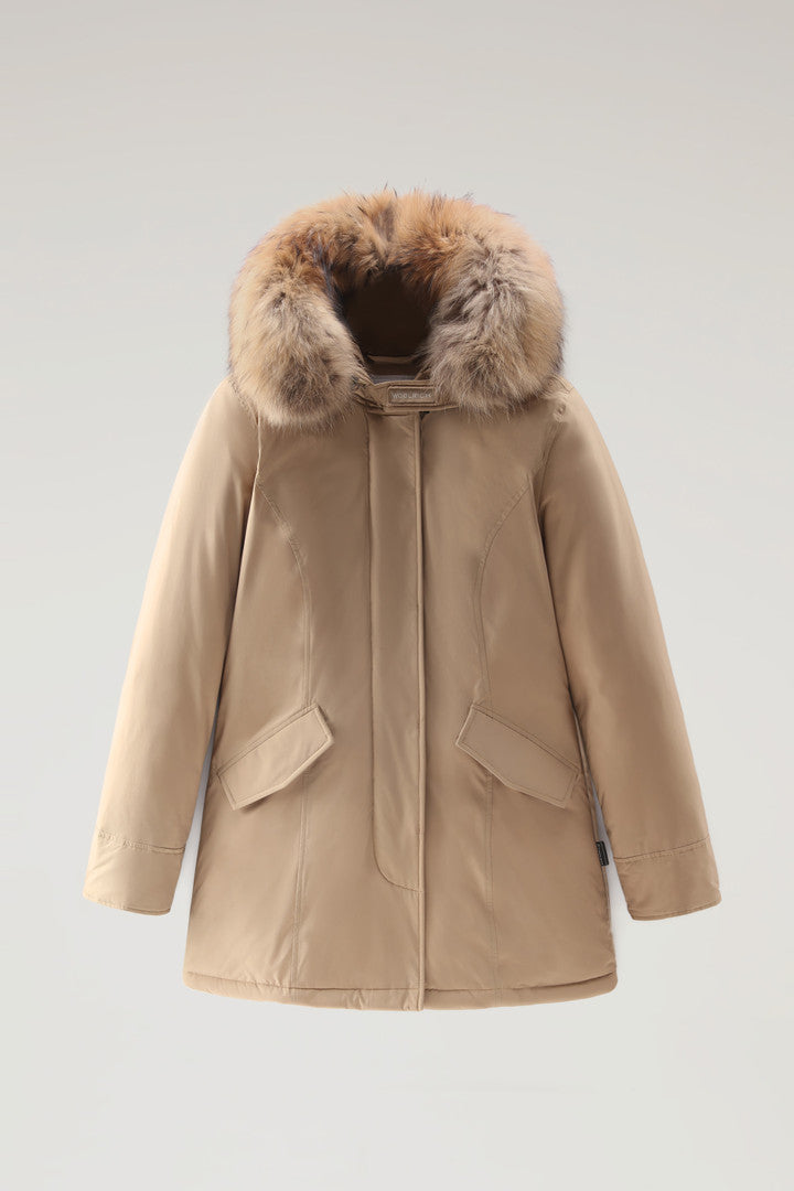 Arctic Parka in Urban Touch with Detachable Fur (Melton Blue) - Detail View 12