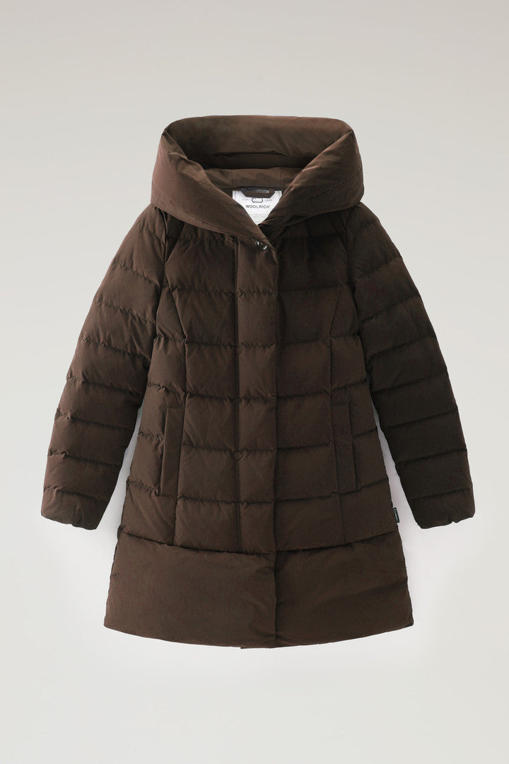 Puffy Prescott Parka in Urban Touch (Melton Blue) - Detail View 11