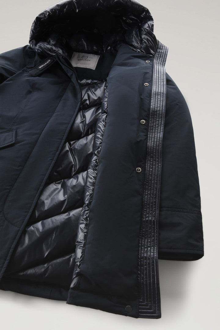 Arctic Parka in Urban Touch (Melton Blue) - Detail View 4