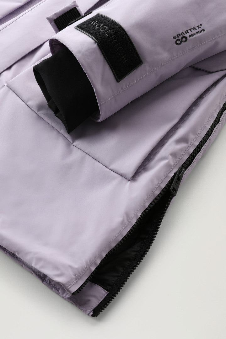 Harveys Waterproof Parka in Pertex Revolve (Lilac Dawn) - Detail View 4