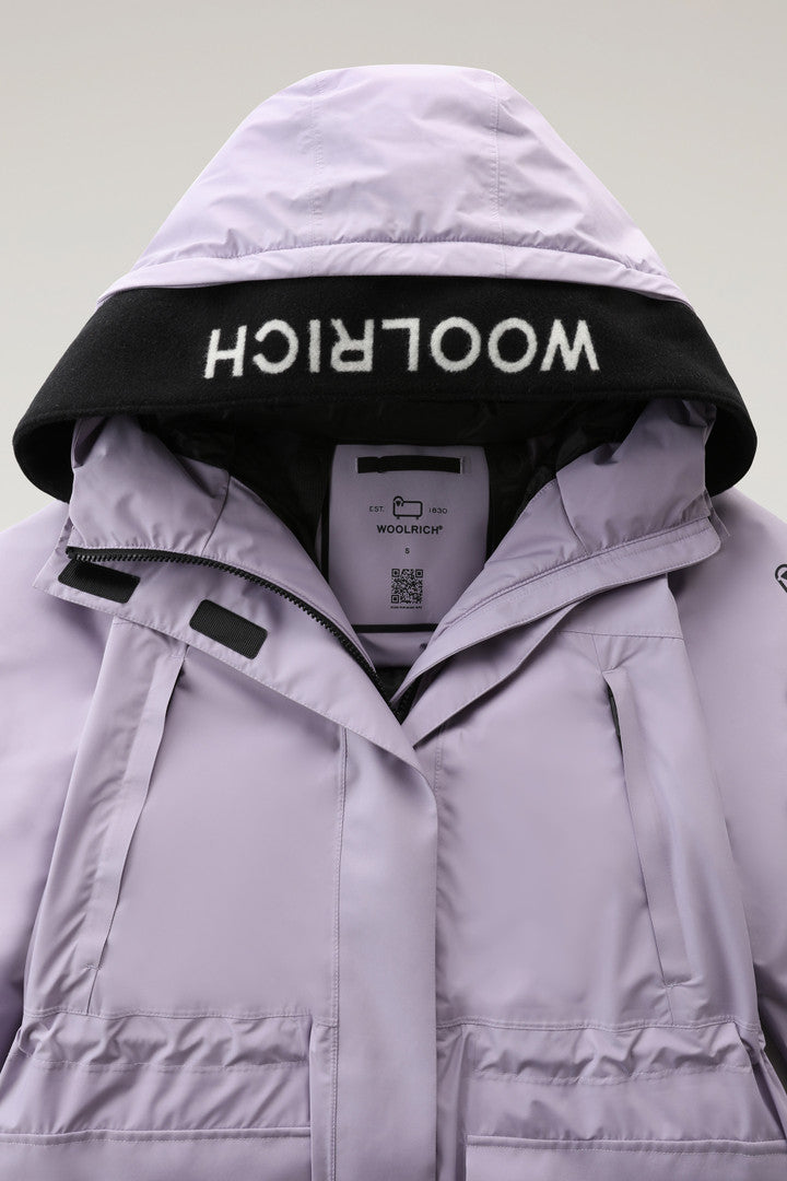 Harveys Waterproof Parka in Pertex Revolve (Lilac Dawn) - Detail View 1