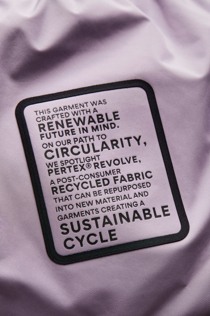 Harveys Waterproof Parka in Pertex Revolve (Lilac Dawn) - Detail View 9
